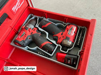 Drawer M12 Drill Gen 2 and Impact Surge Driver Insert  packout australia