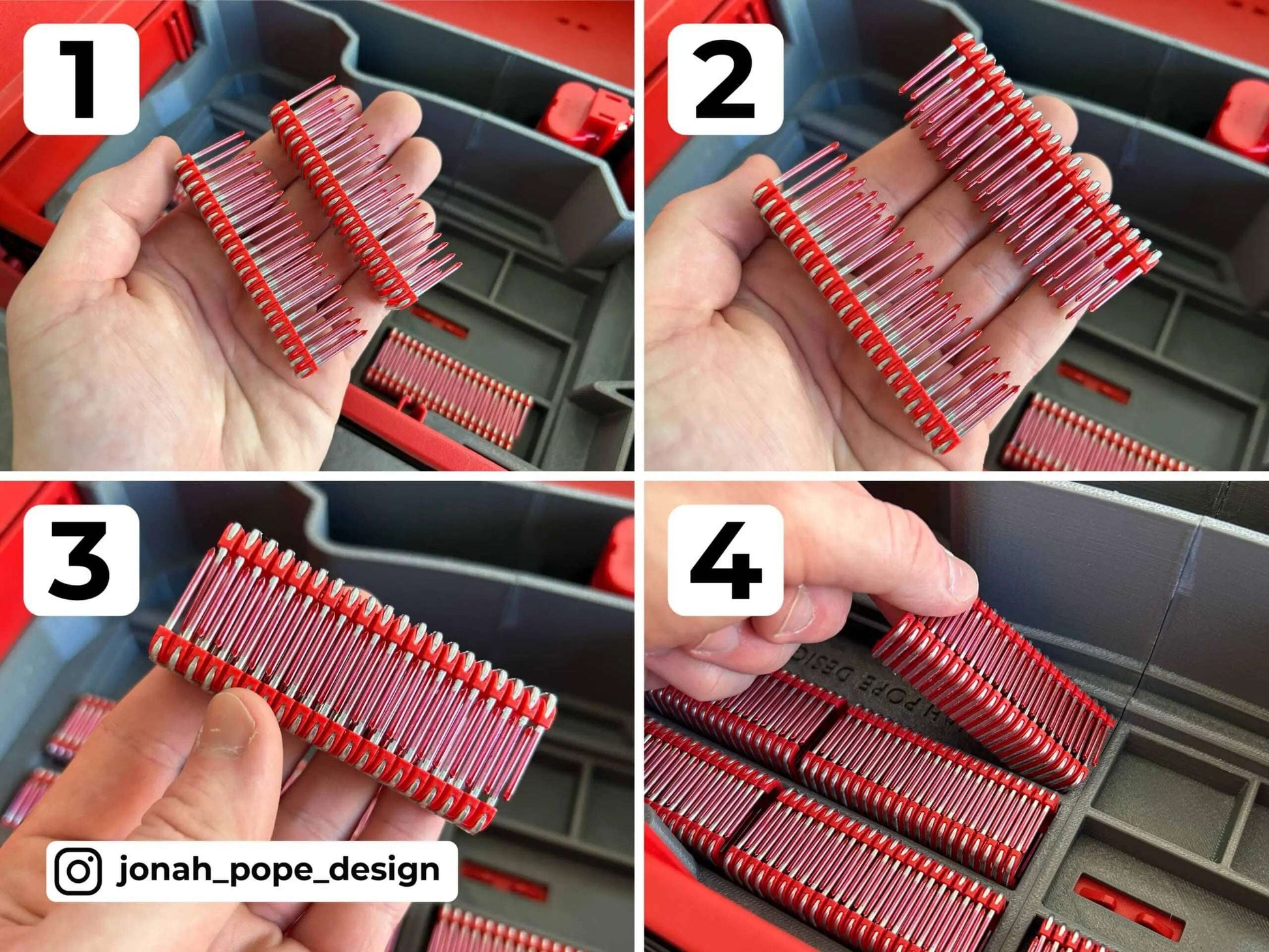 Drawer M12 Cable Stapler Insert  packout australia