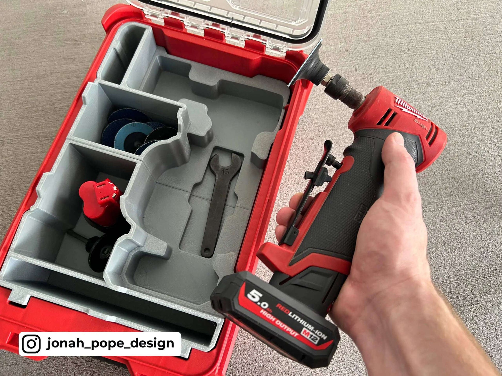 M12 Die Grinder 90 Insert  packout australia