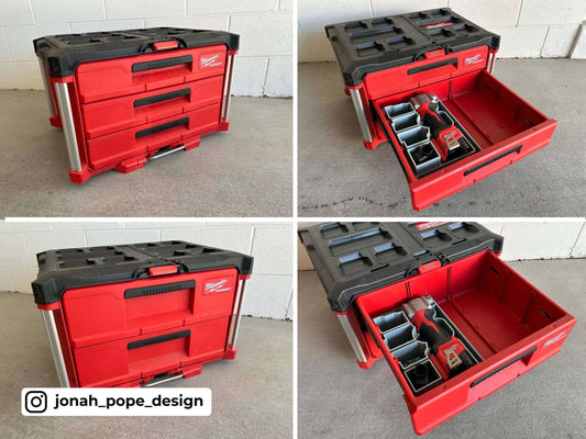 Drawer M12 Rivet Gun Insert  packout australia