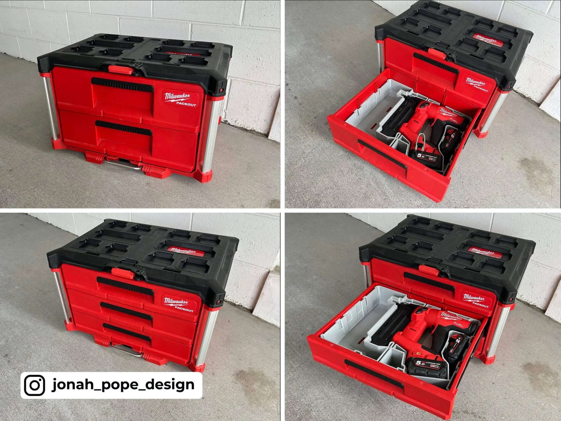 Drawer M18 Brad Nailer 18G Insert  packout australia