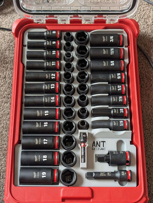 Impact Socket Set Insert (43pc 3/8 Shockwave Kit)  packout australia