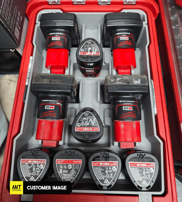 M12 Battery Storage Insert (2Ah / 4Ah)  packout australia