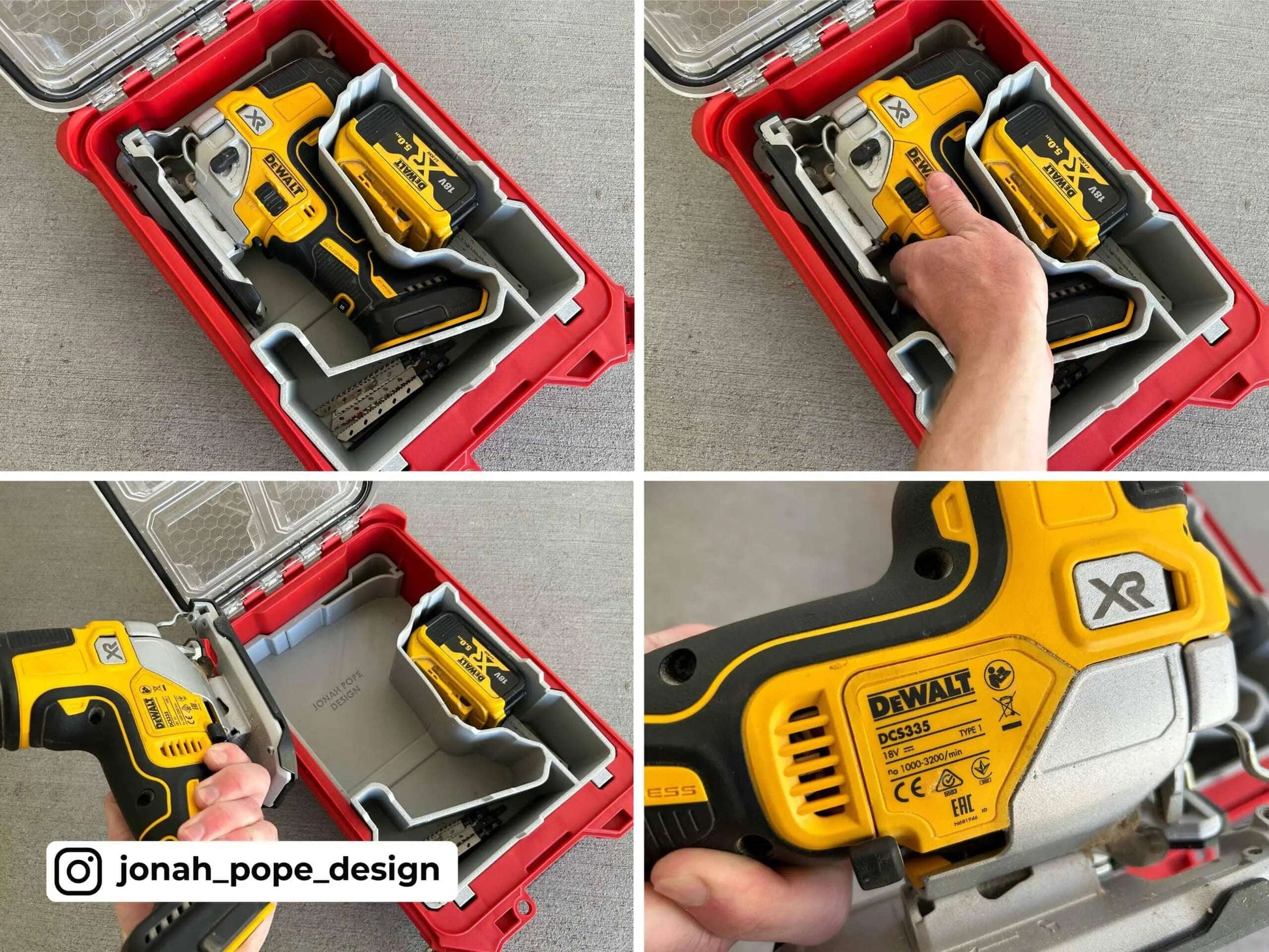 DeWalt Barrel Jigsaw Insert  packout australia