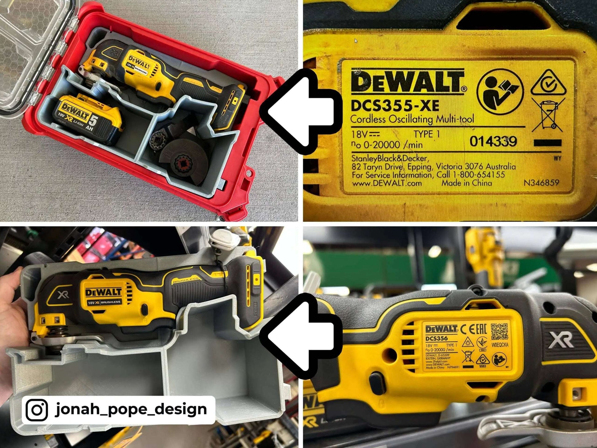 DeWalt Multi-tool Insert  packout australia