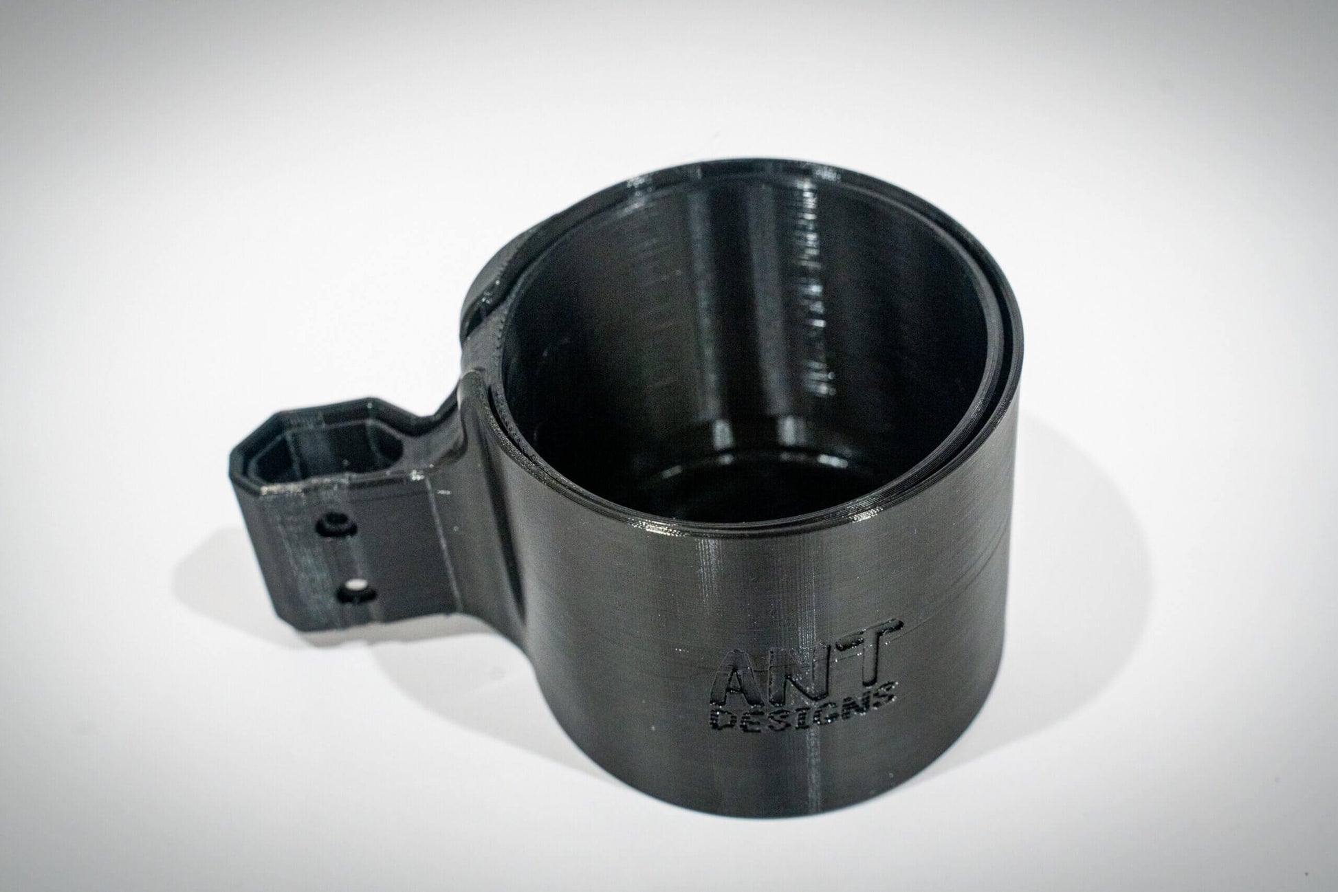 packout rail cup holder red black