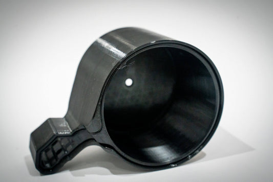 packout rail cup holder red black