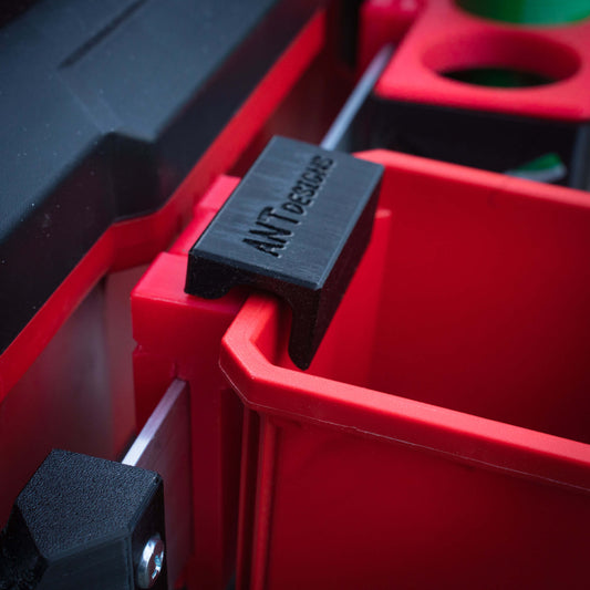 packout bin holder attachment pakrial