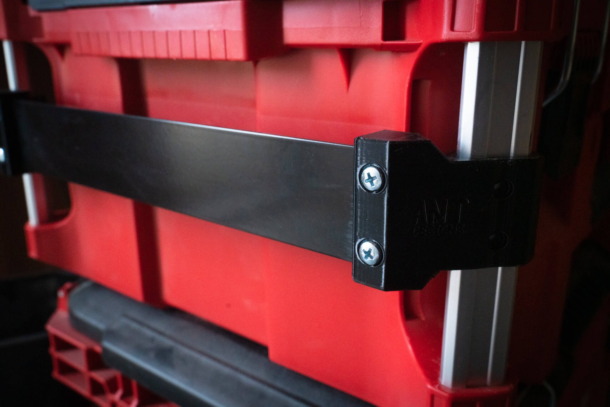 pakrail black bar black mounts packout rail