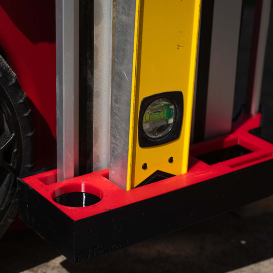 levelup 5in1 packout level holder track saw extension pole rulers