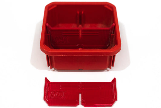 low profile packout organiser dividers red black 2 way 4 way 6 way