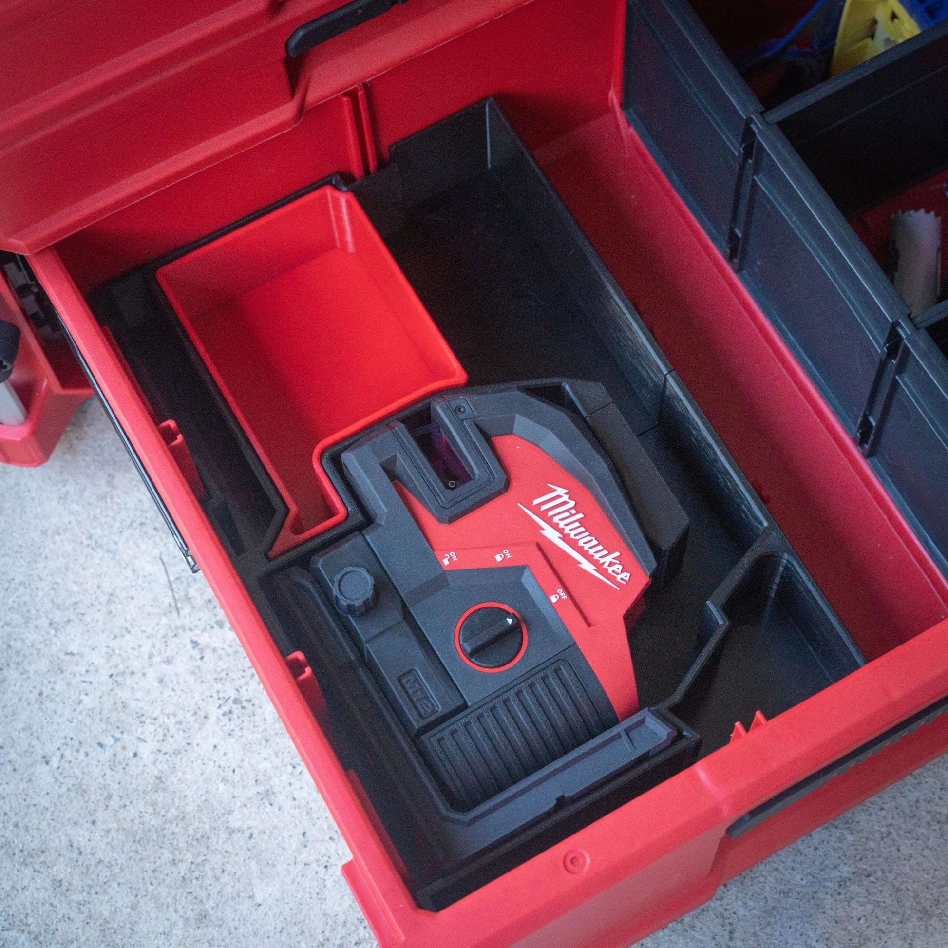 M12 2-Plane (Crossline) Laser DRAWER Insert  packout australia