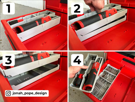M12 Die Grinder Insert | Modular PACKOUT Drawer System  packout australia