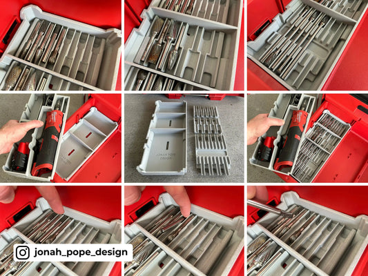 M12 Die Grinder Insert | Modular PACKOUT Drawer System  packout australia