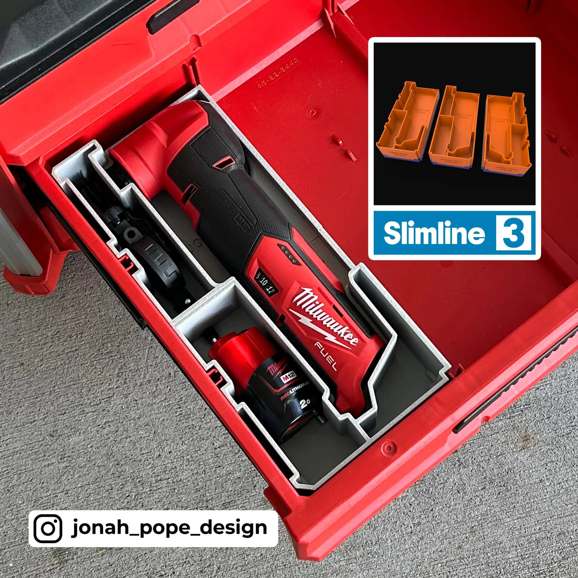 M12 Multi Tool FUEL Insert | Modular PACKOUT Drawer System  packout australia