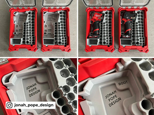 M12 3/8 Stubby Impact Insert (GEN 1)  packout australia