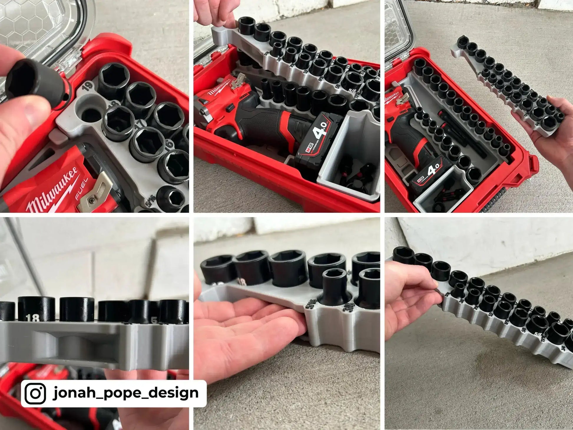 M12 3/8 Stubby Impact Insert (GEN 1)  packout australia