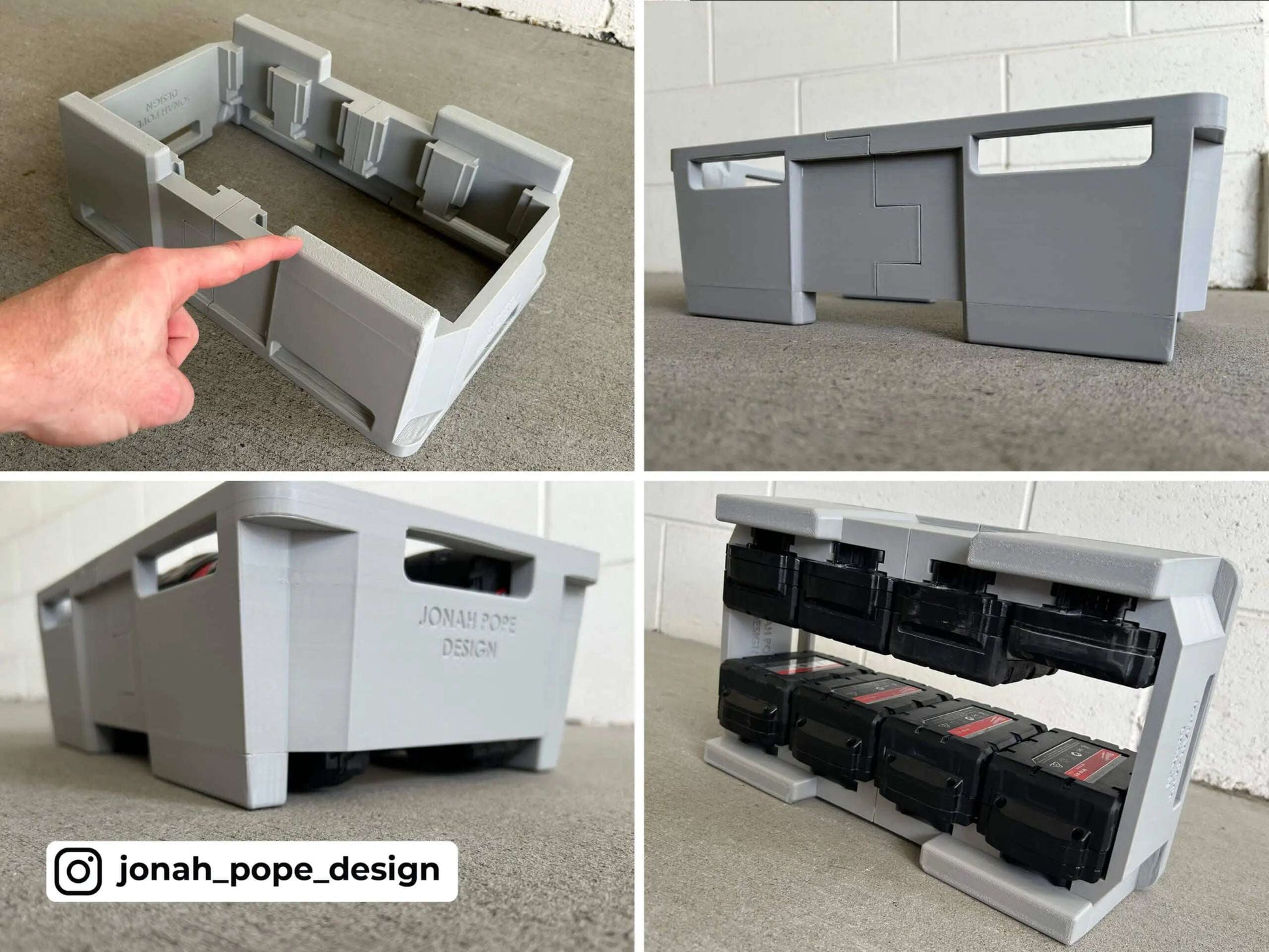 M18 Battery Rack UPPER Insert (Compact Tool Box)  packout australia
