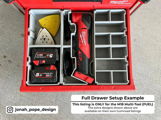 M18 Multi Tool (FUEL) Insert | Modular PACKOUT Drawer System  packout australia
