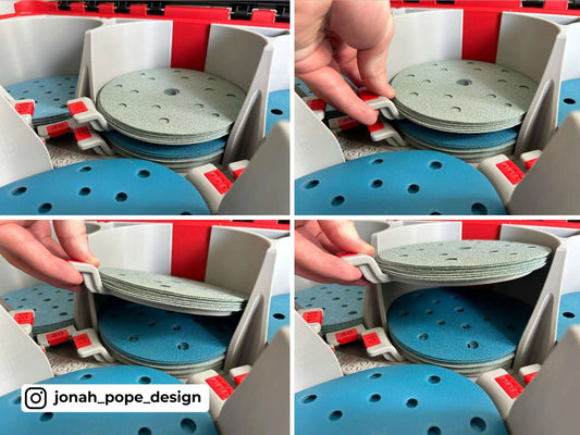 Orbital Sanding Pads Insert (PACKOUT Toolbox)  packout australia