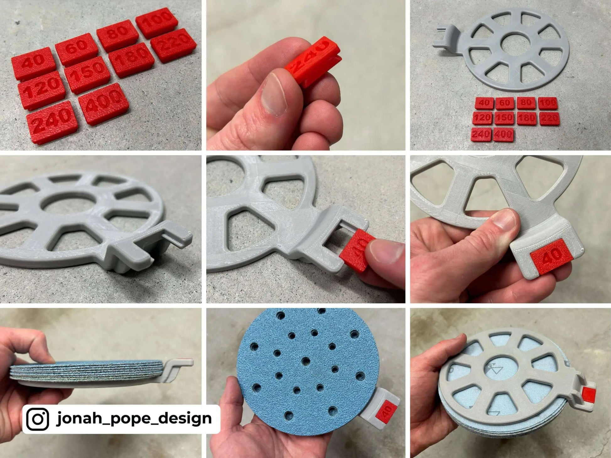 Orbital Sanding Pads Insert (PACKOUT Toolbox)  packout australia