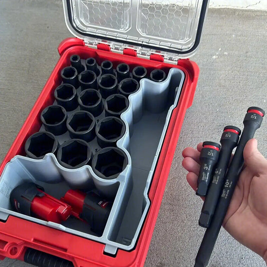 SHOCKWAVE 1/2" Drive 19PC SAE Deep Socket Insert