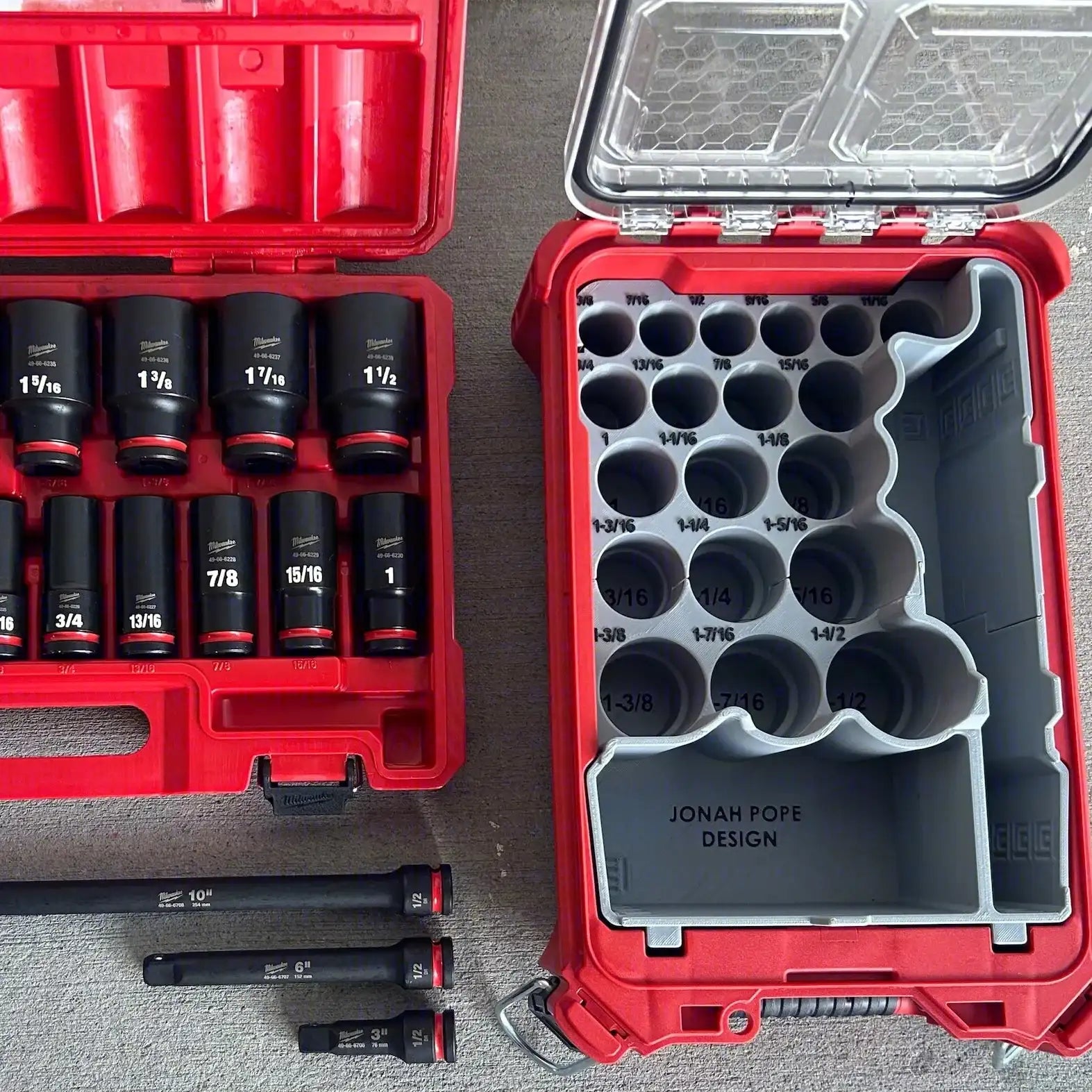 SHOCKWAVE 1/2" Drive 19PC SAE Deep Socket Insert