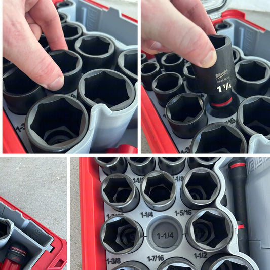 SHOCKWAVE 1/2" Drive 19PC SAE Deep Socket Insert