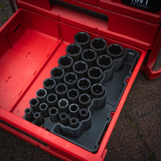 SHOCKWAVE 1/2" Drive 29PC Metric Deep Socket DRAWER Insert