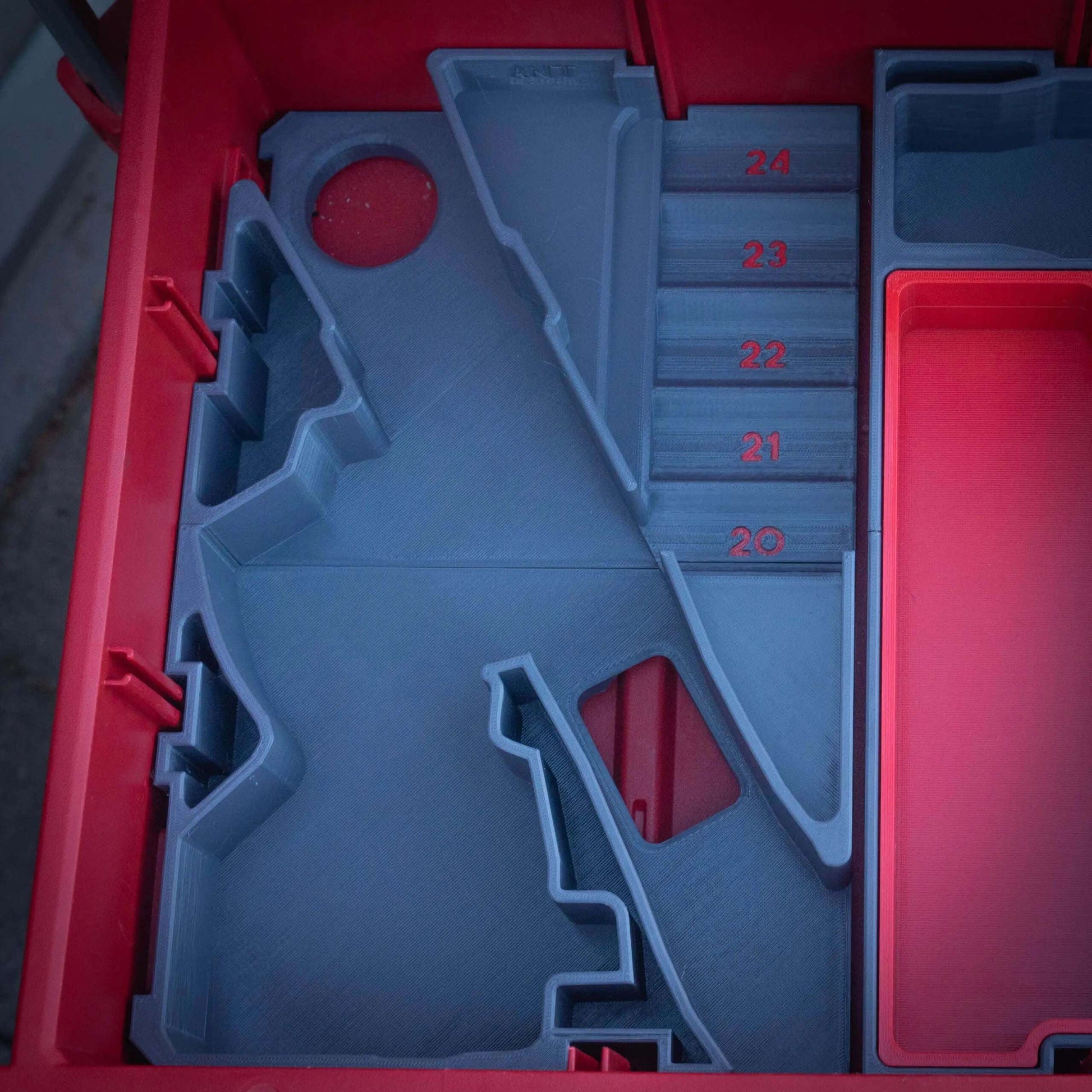 M12 Stubby Impact + Right Angle Wrench DRAWER Insert  packout australia