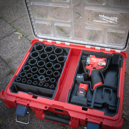 M12 1/2" Stubby Impact Insert (Full Organiser Insert)