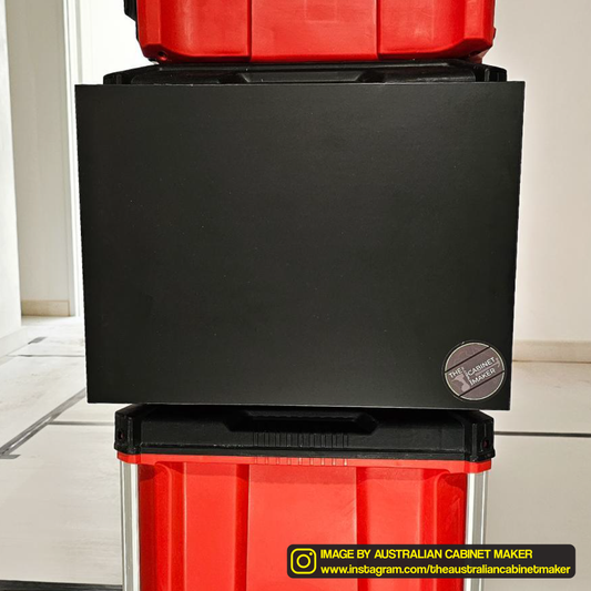 packout folding table kit brackets red black