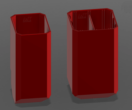 packout tote bins 15inch black red