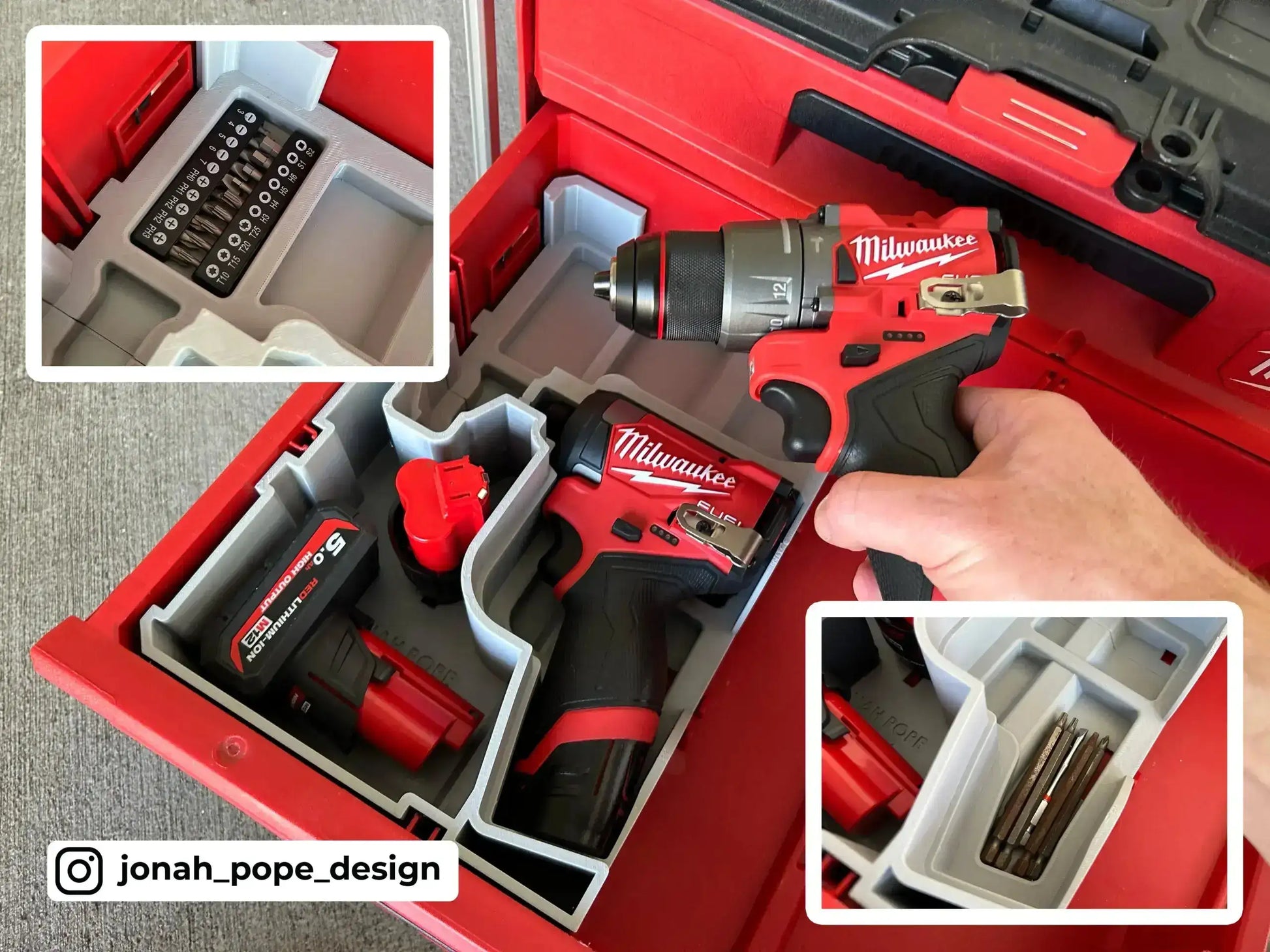 Drawer M12 Drill & Impact Gen 3 Insert  packout australia