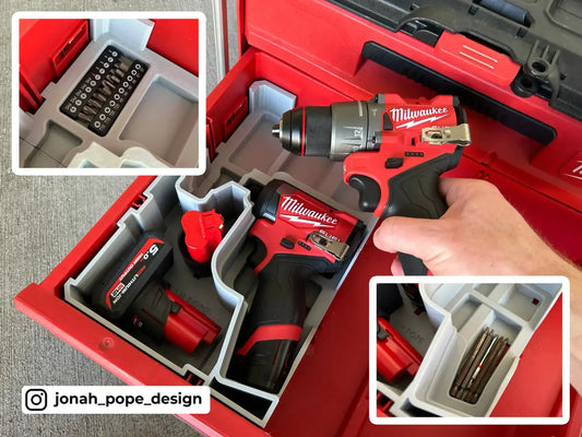 Drawer M12 Drill & Impact Gen 3 Insert  packout australia