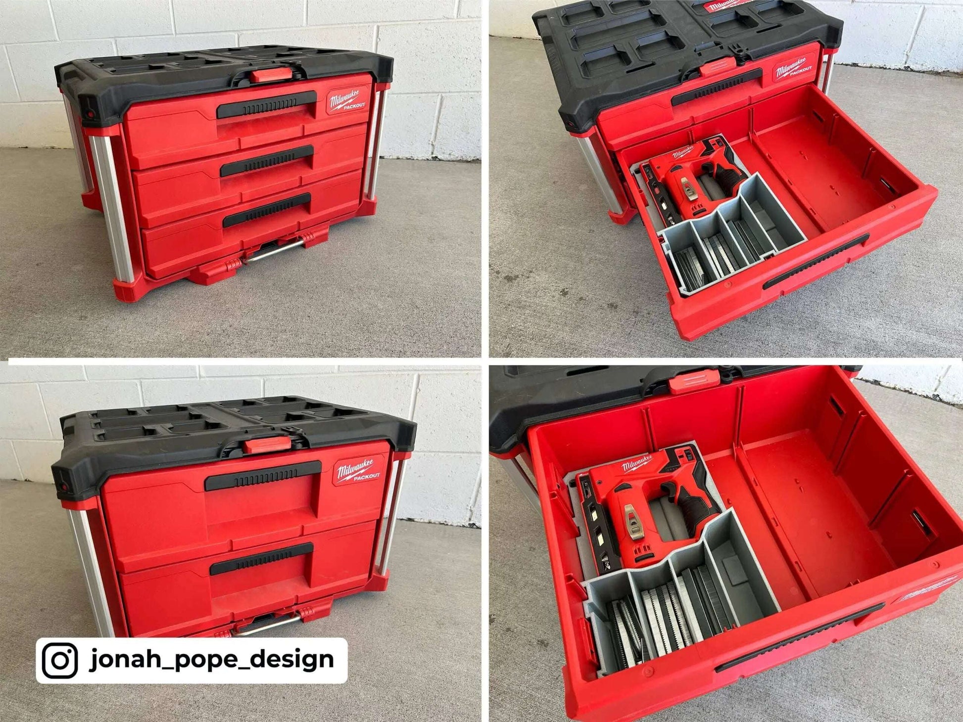 Drawer M12 Staple Gun Insert  packout australia