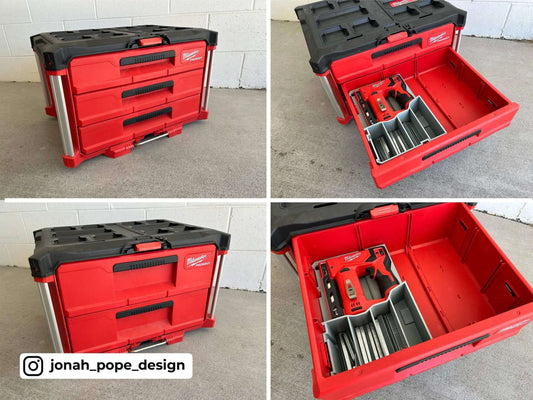 Drawer M12 Staple Gun Insert  packout australia