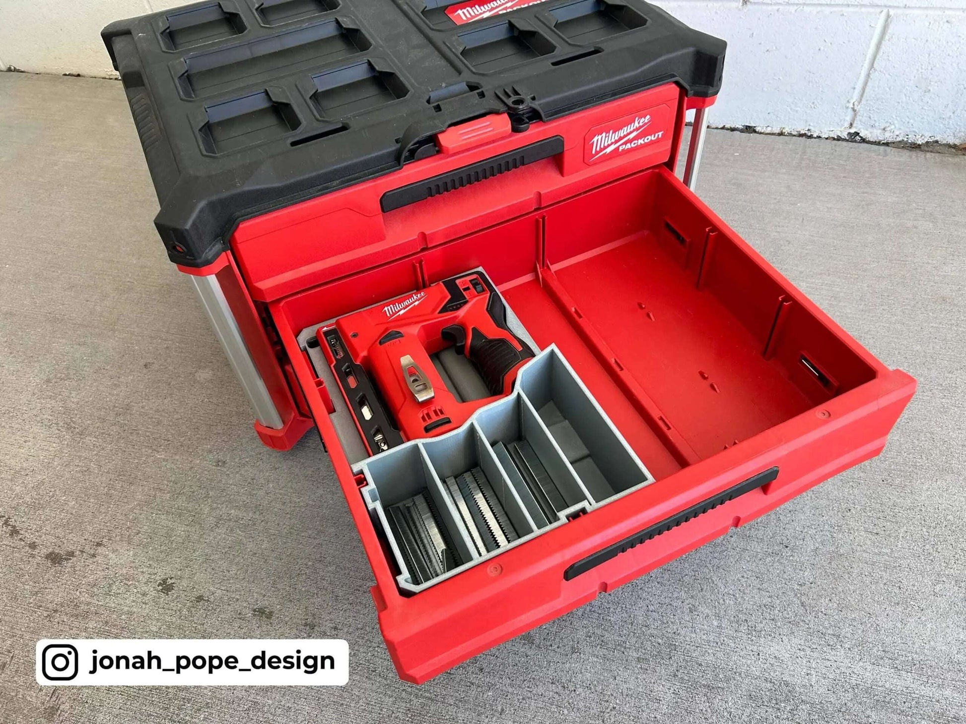 Drawer M12 Staple Gun Insert  packout australia