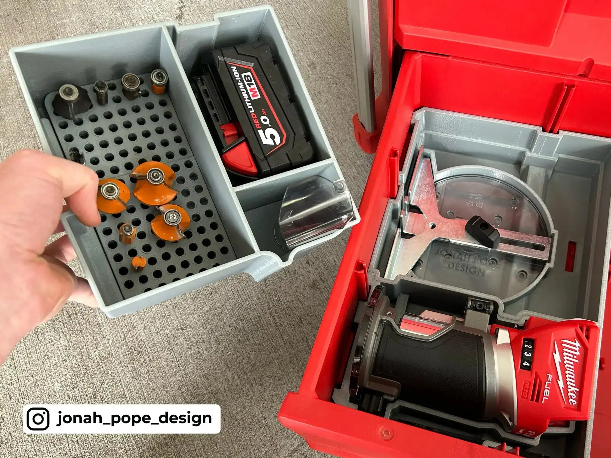 Drawer M18 Router Insert  packout australia