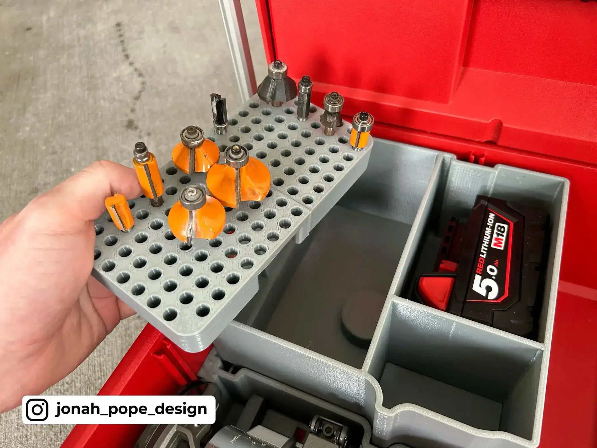 Drawer M18 Router Insert  packout australia